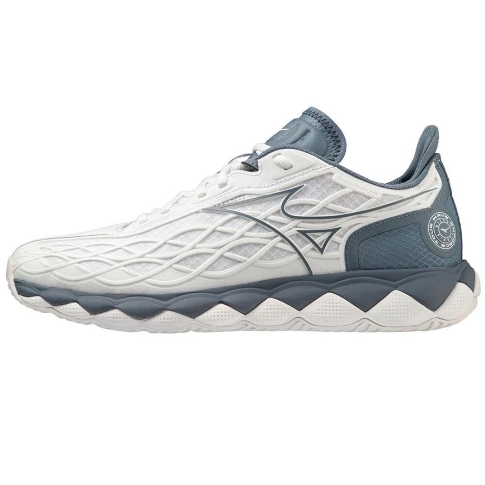 Used Mizuno Wave Enforce Tour AC White Shoes Tennis Training Size 11 Mens